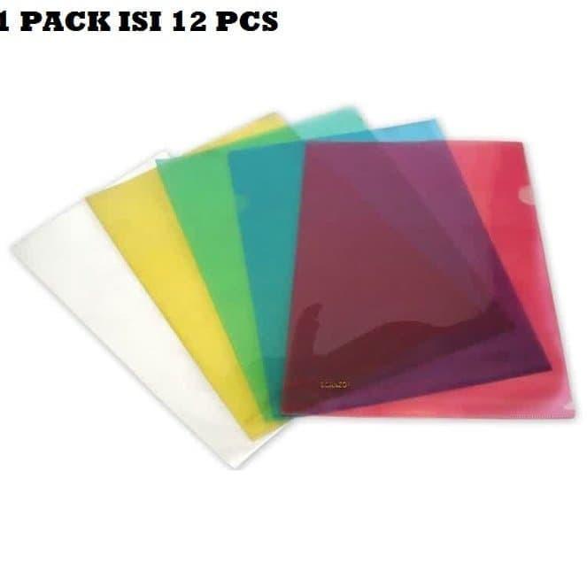 

B96 Map L BIG / Clear Document Bag L-Type 8113 Isi 12 Per Pack PRODUK TREND ヨ