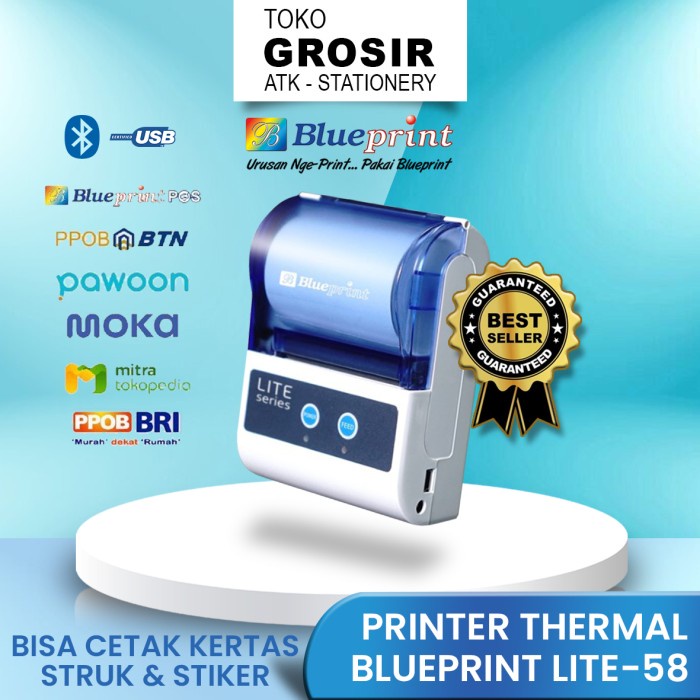 Terlaris Blueprint Printer Thermal Portable Bluetooth Blueprint Bp-Lite58