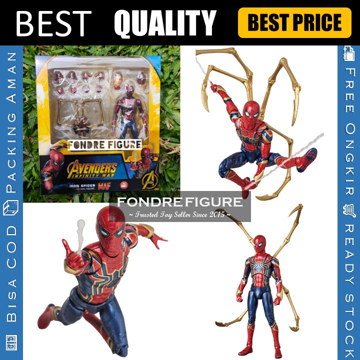 MAFEX IRON SPIDER MAN SPIDERMAN 081 AVENGERS INFINITY WAR MARVEL ACTION FIGURE KWS
