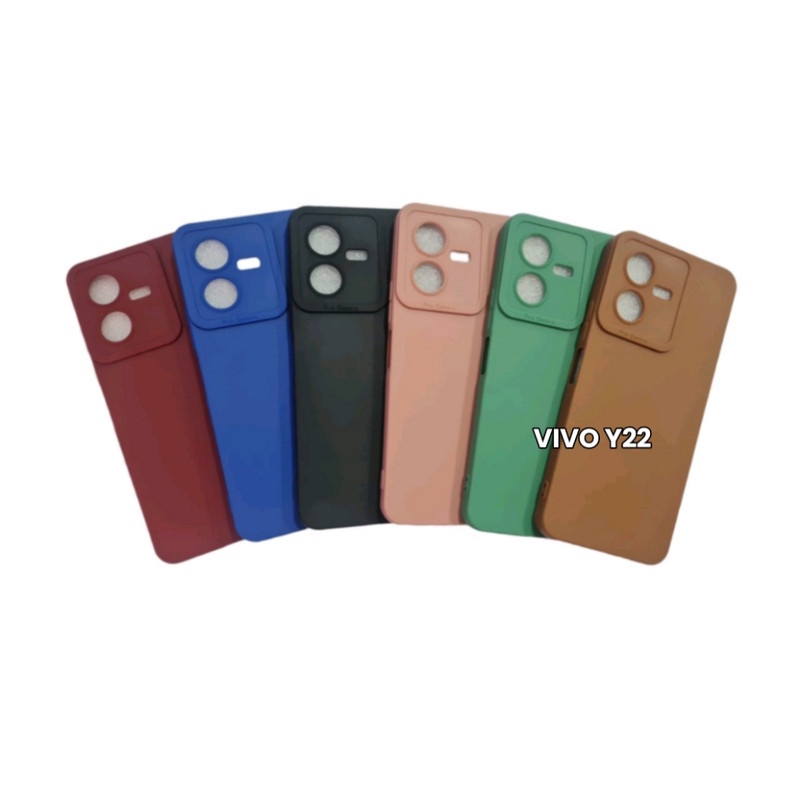 VIVO Y22 VIVO V11 VIVO Y51 VIVO Y53S VIVO Y19 VIVO V19 V17 CASE PRO CAMERA FULL WARNA BAHAN KARET case pro camera terbaru macaron