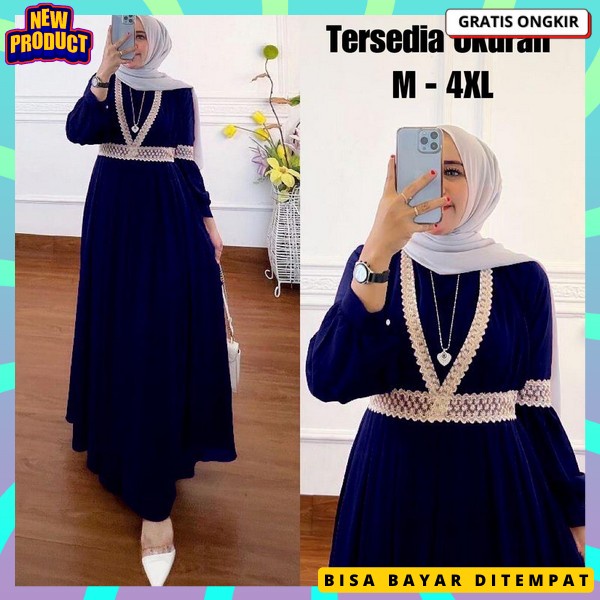 Baju Gamis Kekinian Gsmis Cod Maxy Dress Gamis Murah Gamus Pesta Kondangan Gmis Remaja Mewah Premium