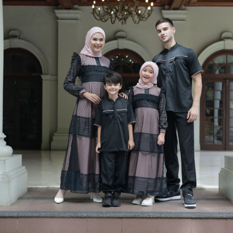 Sarimbit Lebaran 2023 Adam Hawa Eid Series - Dress Mom &amp; Kids