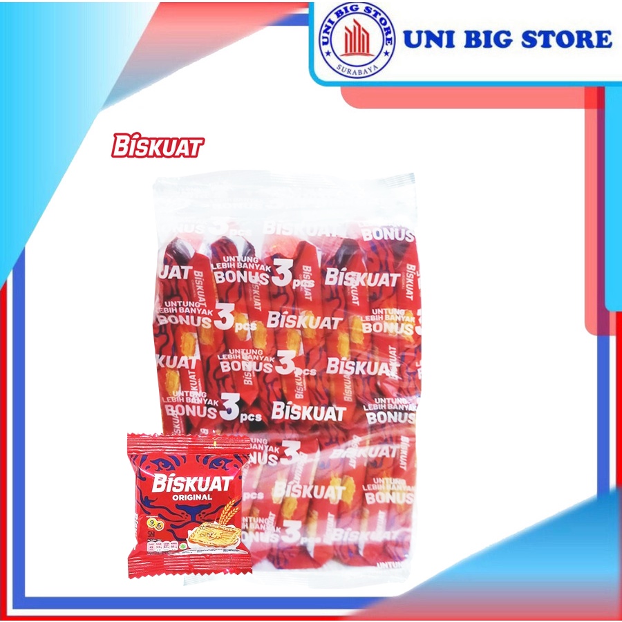 

Biskuat Energi Original 15.2 gr x 20 Sachet RENCENG Biskuit Susu