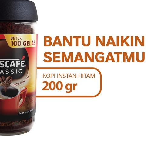 

✹ NESCAFE Classic Kopi Instan Kopi Hitam 200g Jar ♧