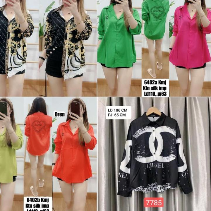 ☑ KEMEJA BANGKOK KATUN SILK IMPORT ➮