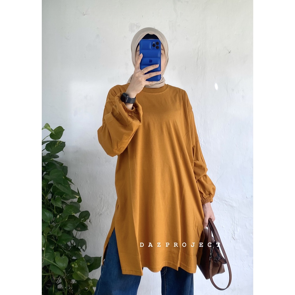 Oversized tshirt Long Slevee polos Kaos Tangan Panjang Kaos Polos kaos oversized tangan panjang by DAZPROJECT