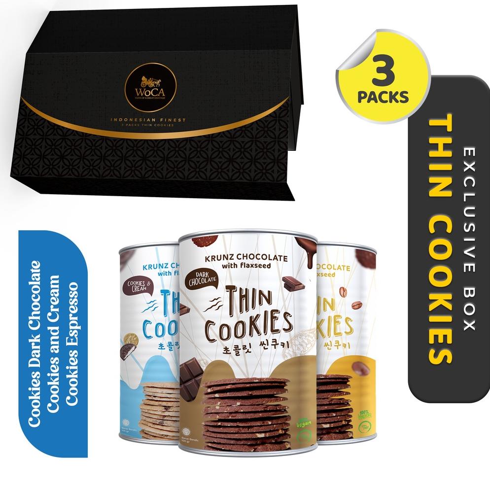 

hjp09 WoCA Krunz Thin Cookies Paket Bundling 3 Varian Rasa Ori