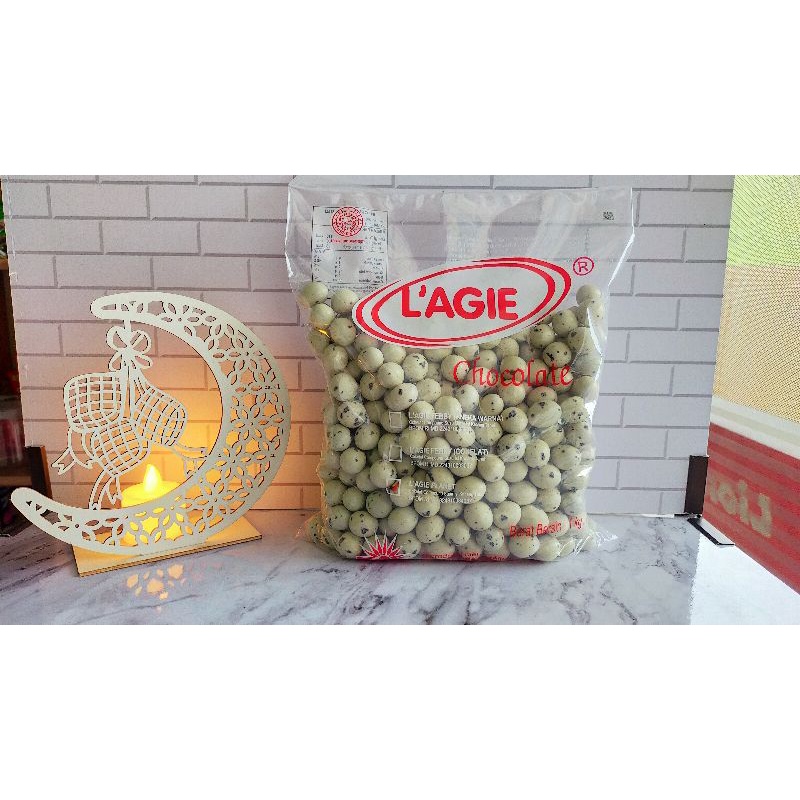 

coklat Lagie Planet putih/ lagie Telur Puyuh 500gram