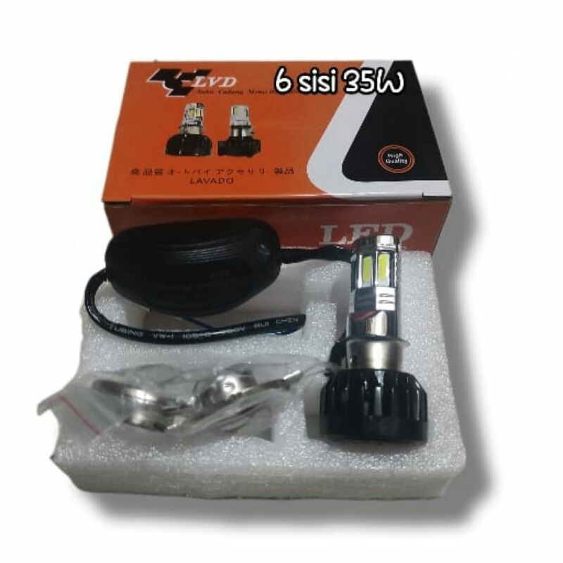 Dop Lampu LED + Kipas 6 SISI 35W (LVD)