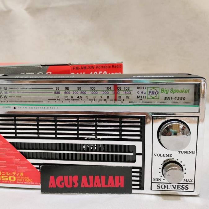 ➼ cod RADIO INTERNATIONAL JADUL 3 BAND FM - AM -SW ACDC 4250 ANTIK  radio portable internasional rad