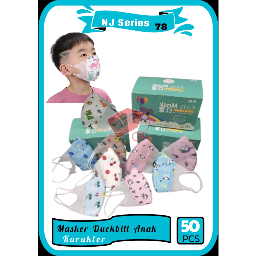 Masker Duckbill Anak 50 Pcs / Box