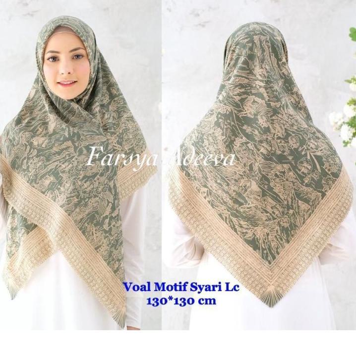 HARGA GROSIR Voal motif Jumbo/ Voal motif syar'i /Voal Motif size 130x130 