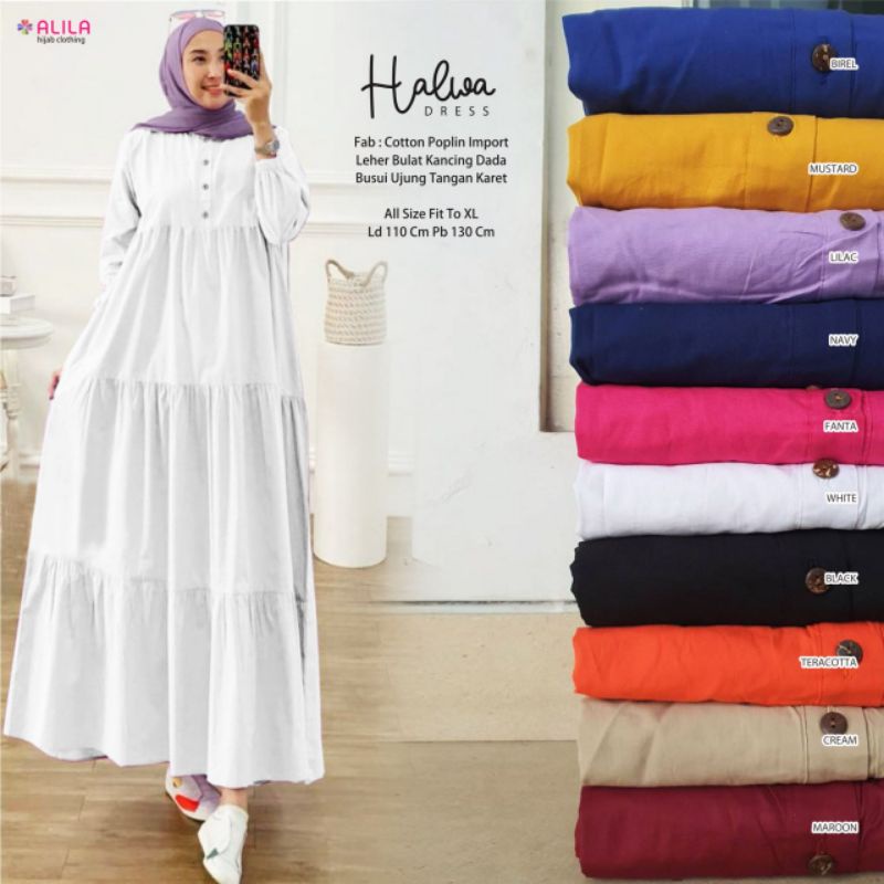 HALWA DRESS ORI ALILA | Cotton Poplin Import