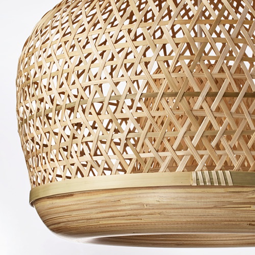 MISTERHULT Lampu gantung, bambu buatan tangan, 45 cm