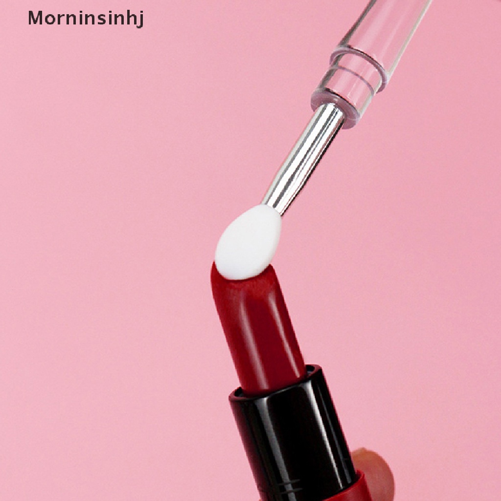 Mornin 1PC Lip Gloss Aplikator Kuas Bibir Silikon Dengan Tutup Debu Brush Makeup id