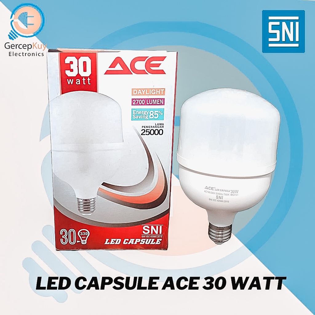 Lampu LED Capsule ACE 30 Watt Putih E27