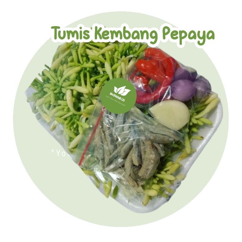 

Paket Sayur Instan / sayur pack Jogja Tumis Bunga Pepaya Teri - Shayour.co