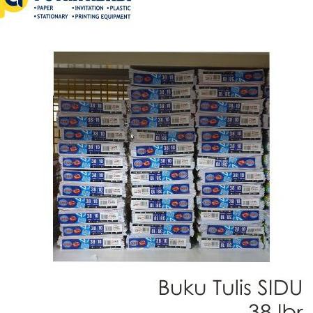 

G80 Buku Tulis Sidu 38 Lembar (Isi 10 buku) TELAH HADIR .,.,.