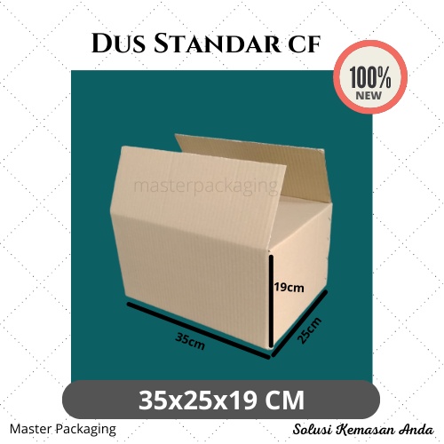 

DUS KARDUS BOX PINDAHAN KEMASAN BARANG UK 35X25X19 CFLUTE KUAT POLOS