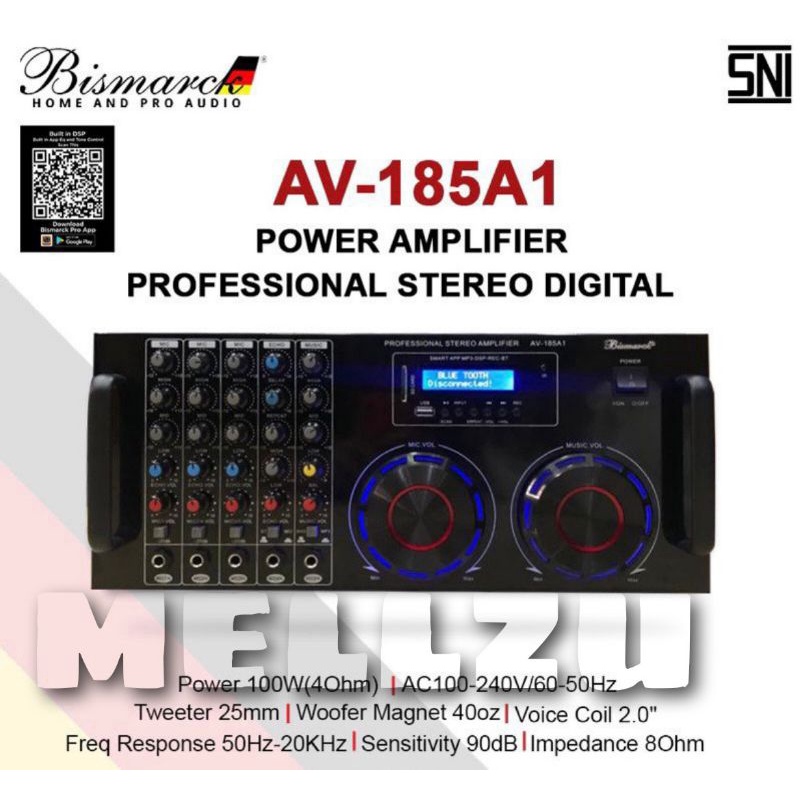 Amplifier Bismarck AV 185A1 Original Bluetooth BISMARCK AV-185A1