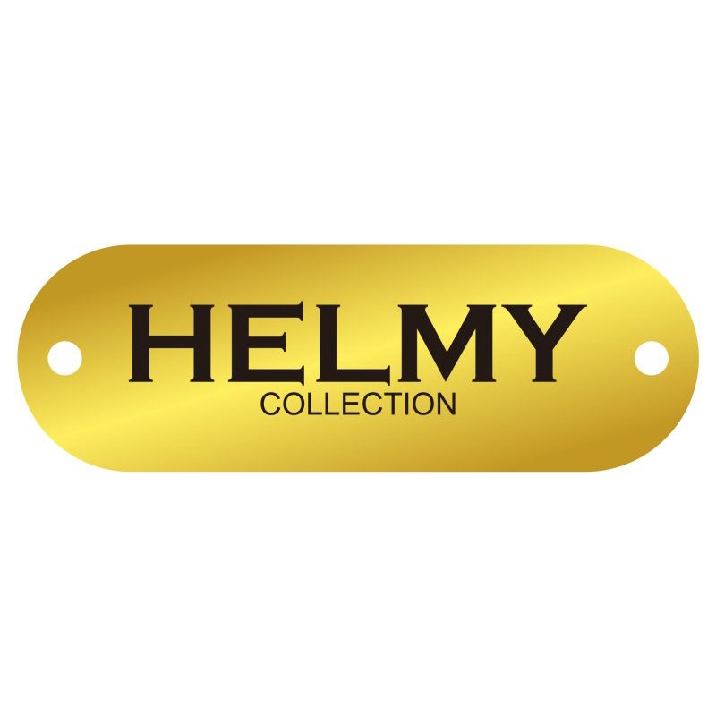 

label akrilik Helmy Collection gold ukuran 1x3 cm 50 pcs