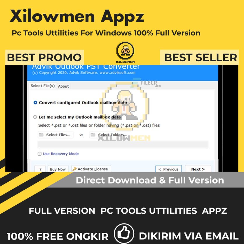 [Full Version] Advik Outlook PST Converter Pro PC Tools Software Utilities Lifetime Win OS