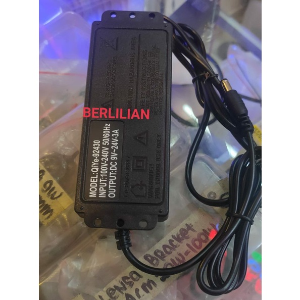 Adaptor DC 9V-24V 3A + Volmeter input AC 100-240V Model 92430