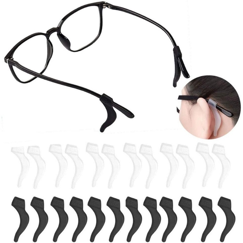 Aksesoris Kacamata Fashion Eyewear Myopia Eye Glasses Silicone Olahraga Anti Slip Pegangan Tetap Temple Tip Holder Anti Slip Ear Hook Aksesoris Kacamata Kacamata