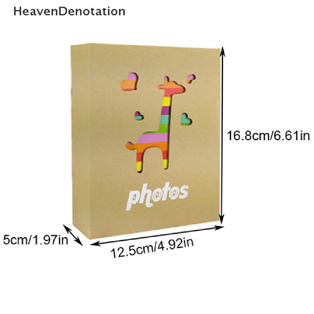 [HeavenDenotation] 6inch 100lembar Retro Kraft Paper Album Travel Manual DIY Tempel Foto Hadiah HDV