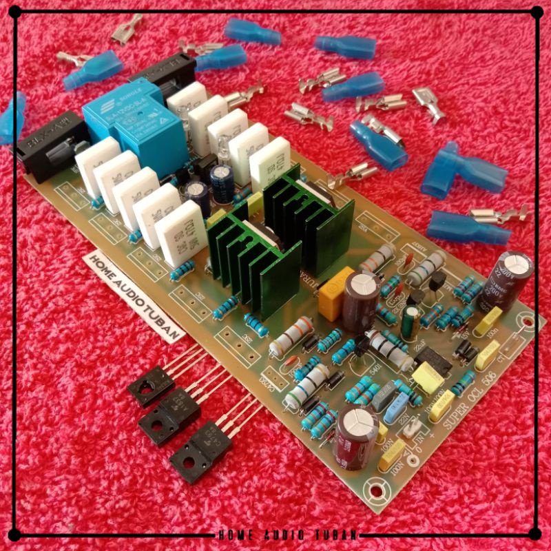 Kit Driver Amplifier SOCL 506 TEF 2U plus PROTEKTOR dan LED CLIP PCB FIBER fr4