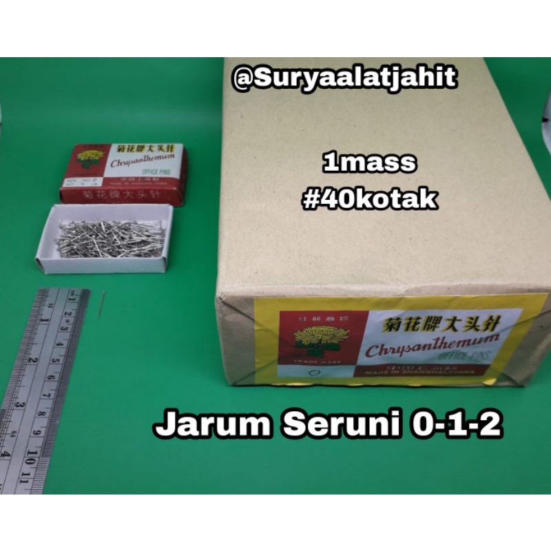 Jarum pentol Chysanthemum Seruni 0,1,2 @1ktk =rp.2.550/+/-300pcs