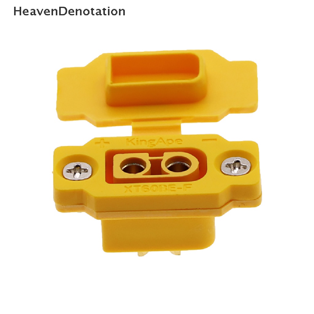 [HeavenDenotation] 1pcs XT60BE-F Konektor Male Lapis Emas Kuningan Dengan Penutup Anti Debu HDV