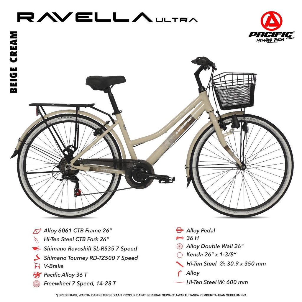 Sepeda CTB / Mini 26 pacific ravella ultra