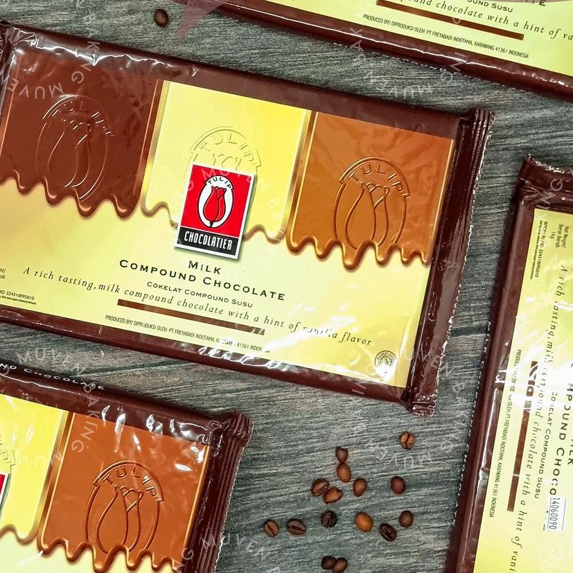 

☞ COKLAT BATANG TULIP MILK 1 Kg / COKELAT CHOCOLATE COMPOUND ❋