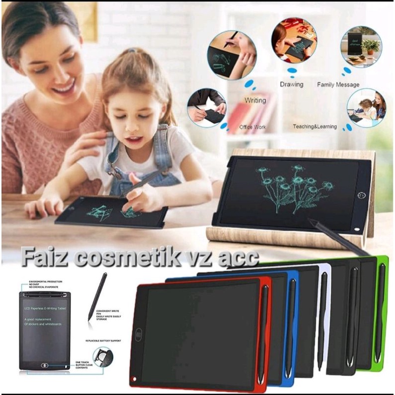 LCD WRITING TABLET BELAJAR ANAK-ANAK / Papan tulis Tap Belajar Anak &amp; Dewasa