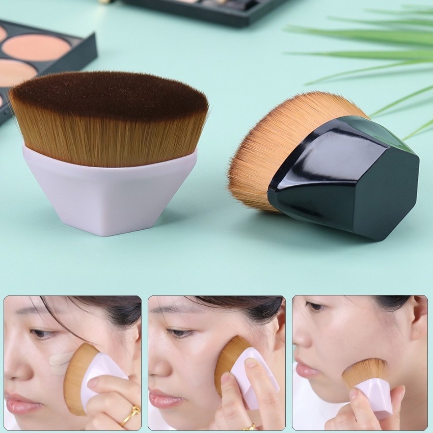 Oval Brush Kuas Make Up Foundation Cushion Korea