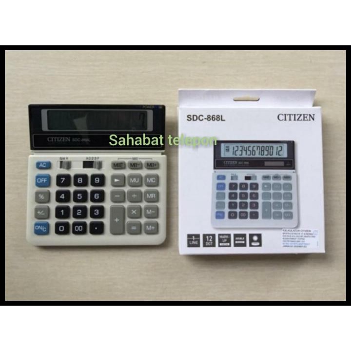 

Kalkulator Citizen Sdc-868L ( 12 Digit )(Original)