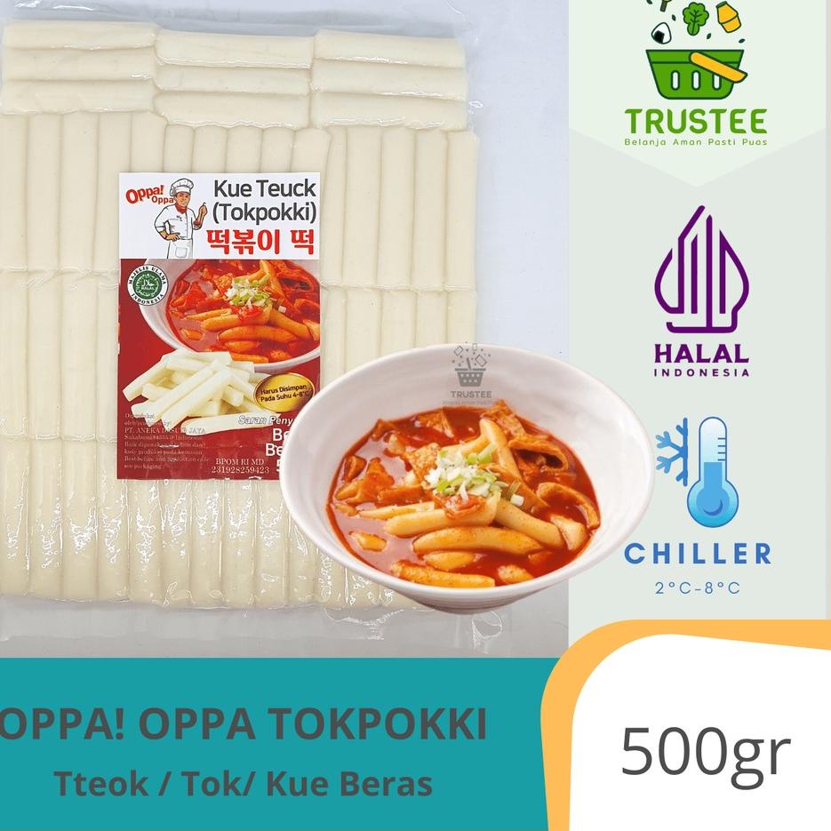 

Free Ongkir/ Oppa! Oppa Tteok Tteokbokki Tokpokki Tokpoki Korea Rice Cake Halal 500gr