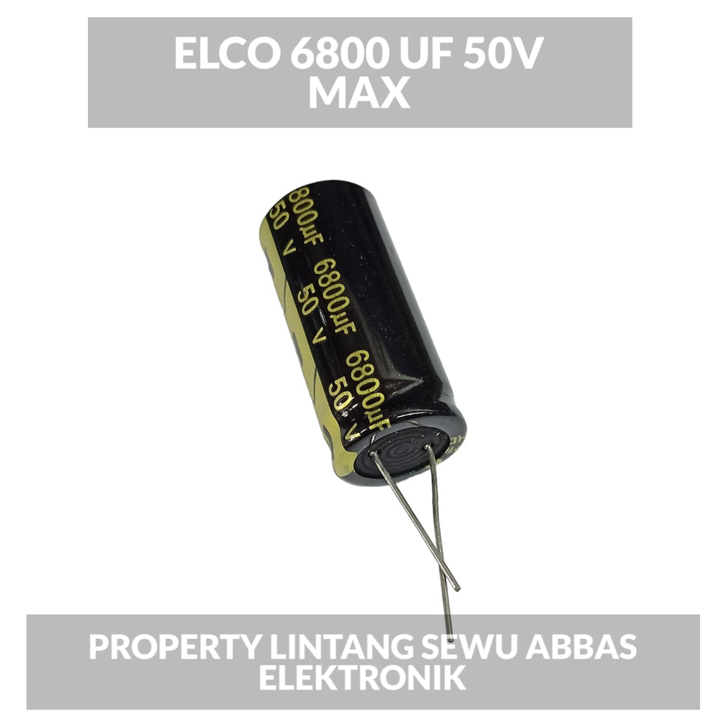 ELCO ELKO 6800 UF 50V 6800 MIKRO 50 VOLT MAX