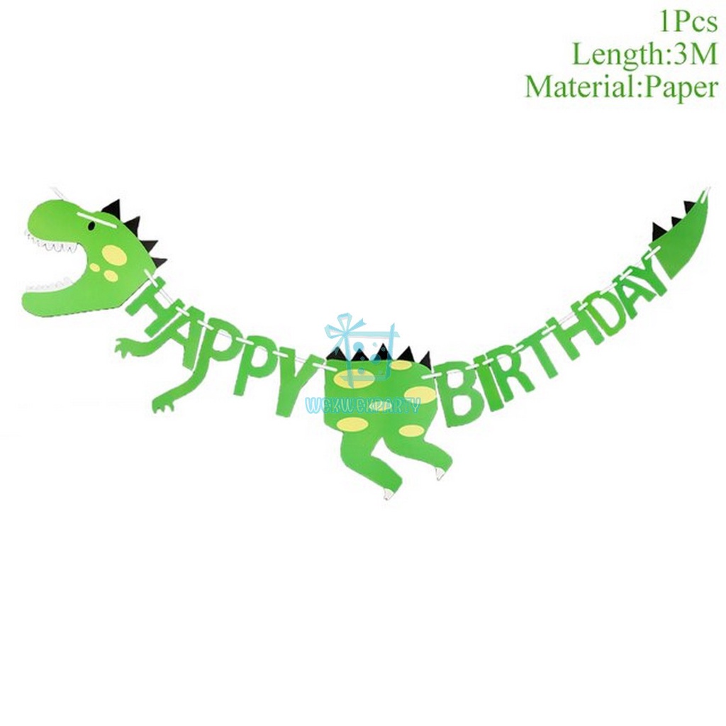 Banner Gantung Jumbo Happy Birthday DINO