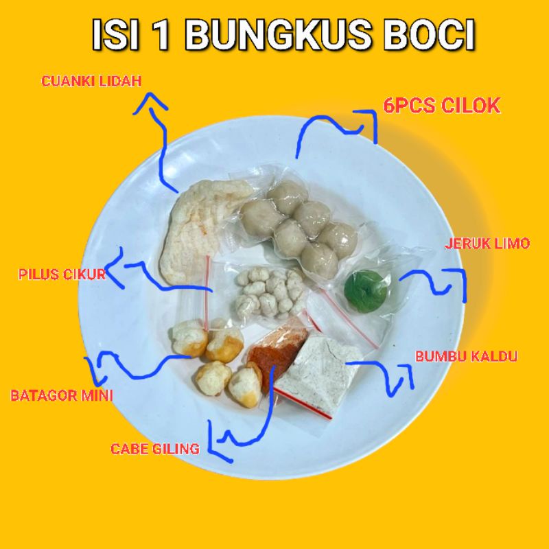 PAKET SEBLAK MIE 5 DAN BASO ACI 5PCS