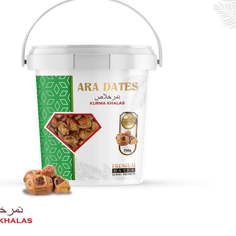 

✈ Kurma Khalas 750gr Premium KEMTAN Kemasan Ember ✤