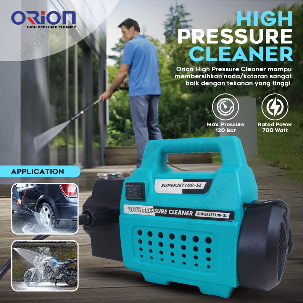 Alat steam cuci motor &amp; mobil Jet Cleaner - Orion SUPERJET100SL Silent (Tidak Berisik)