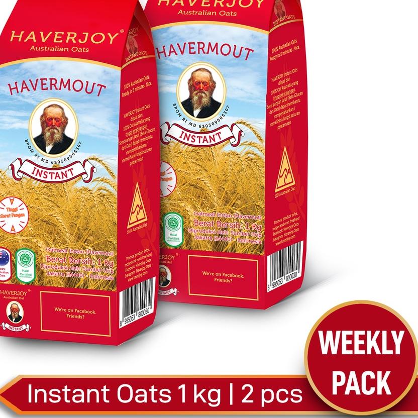 

Limited | KF7 | Haverjoy Weekly Pack Instant Oats 1kg - 2 Pcs