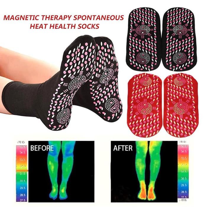 Kaos Kaki Terapi Pemanas Magnetic Turmaline Heating Socks