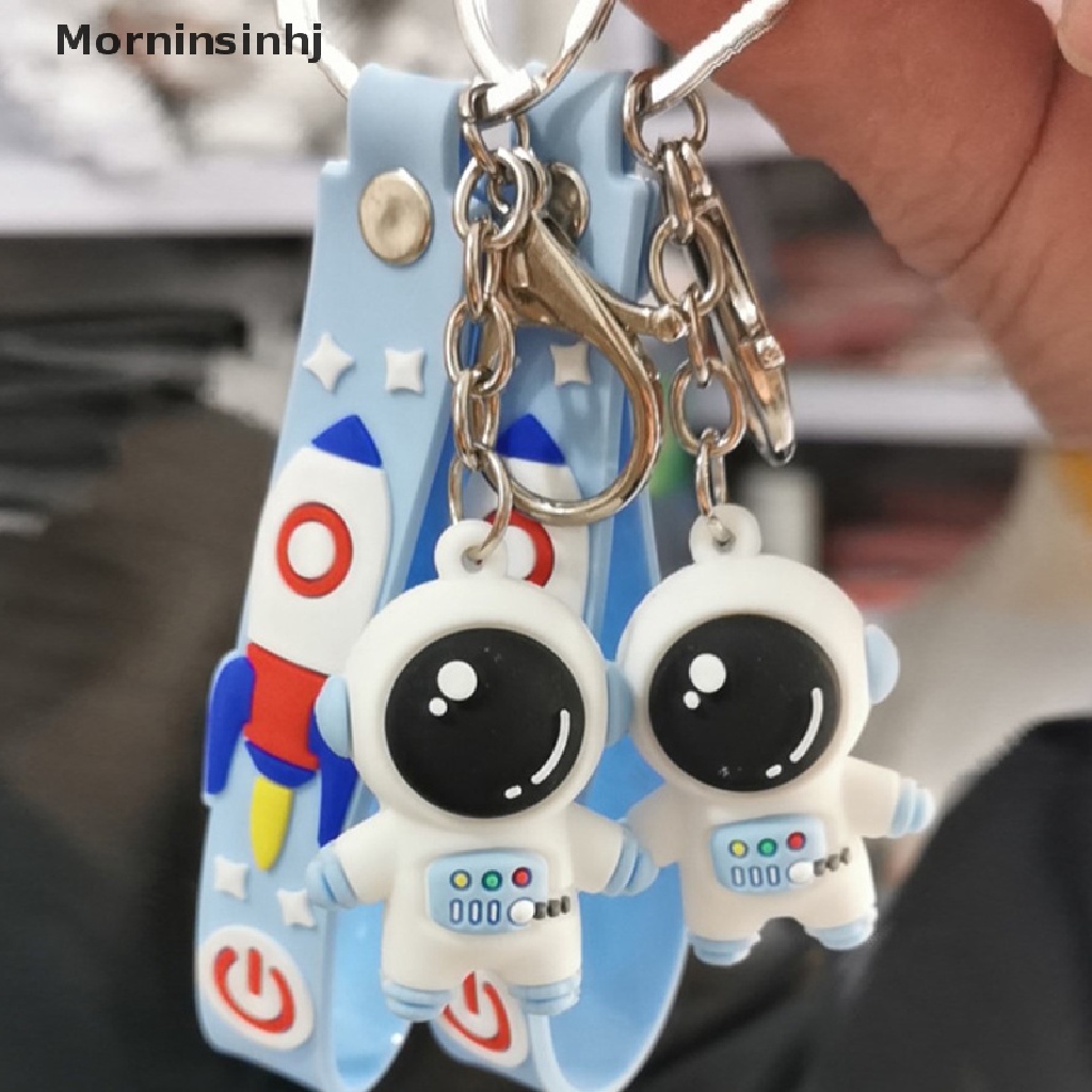 Mornin Astronot Luar Angkasa Roket Planet Gantungan Kunci Spaceman Metal Keyring Aksesoris Mobil id