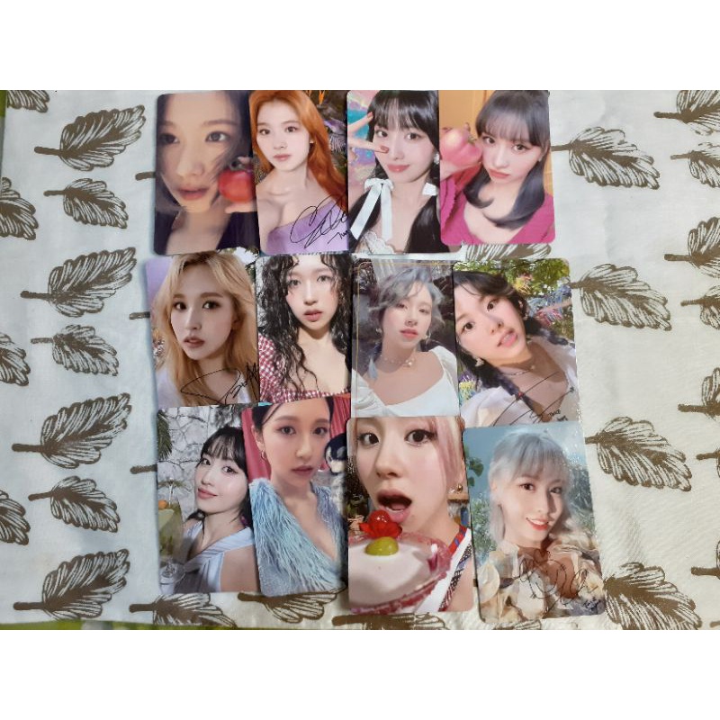 pc photocard twice mnm more & more taste of love tol sana tomat mnm sign mnm bortip momo kepang mopa