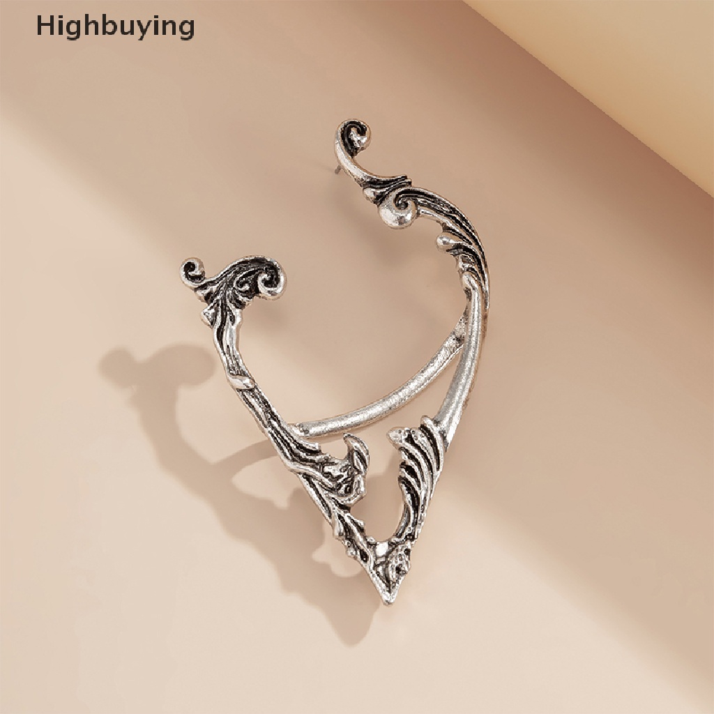 Hbid Klip Telinga Elf Gelap Tanpa Anting Untuk Wanita Warna Goth Earcuff Jewelry Glory