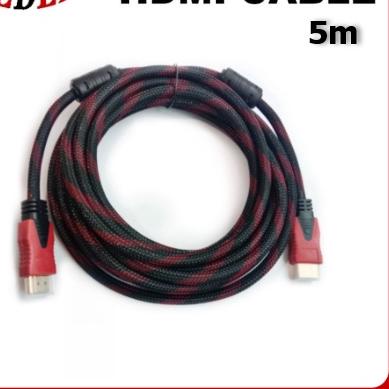 ♡ Kabel Hdmi 5 meter Laptop Ke TV High Speed Versi 1.4 hdmi to hdmi ✻