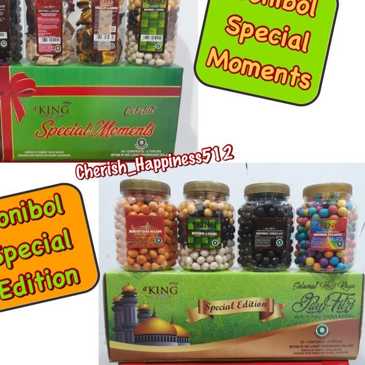 

✮ 1 Kotak 4 Toples D'KING Bonibol Special Moments, Special Edition & Bonibol Collection ☺